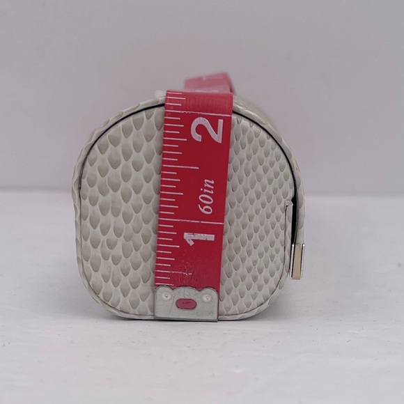 JIMMY CHOO GLASSES/SUNGLASSES CASE, FAUX SNAKE LEATHER, TAN & WHITE COLORS, NWOT - Picture 11 of 12